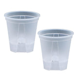 Maxbell 2 Pieces Plant Pot Planters with Drainage Holes for Outdoor Living Room Yard Clear