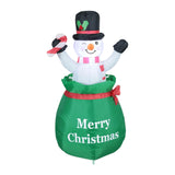 4 ft Christmas Inflatable Snowman EU Plug Blow up for Outside Decor New Year