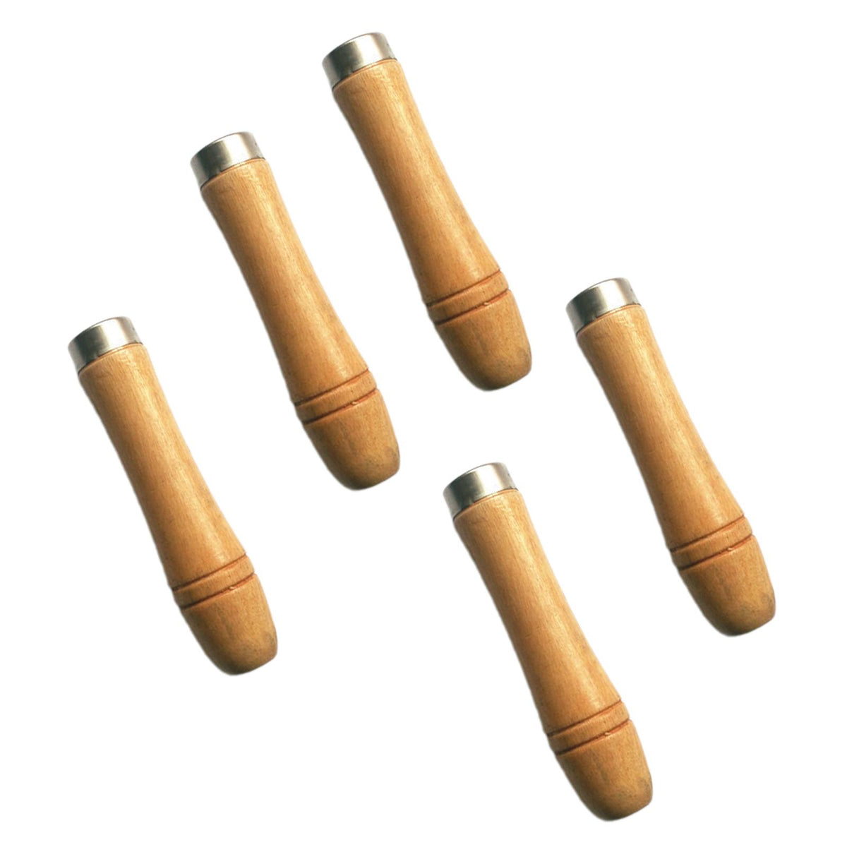 Maxbell Maxbell 5 Pieces Wooden File Handle Screw on Craft Strong DIY Hand Tools Replacement Large