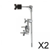 Maxbell 2xCymbal Extension Stand Practice Tool with MEGA Clamps Kids Drum Cymbal Stand