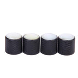 Maxbell 4pcs Volume Tone Control Knob for Electric Guitar - Black with Pearl White Top