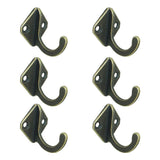 Maxbell 12Pcs Cloth Coat Towel Hangers Door Wall Kitchen Bedroom Bath Hooks 2 Styles