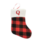 Christmas Stockings Portable Xmas Fireplace Socks for Holiday Home Fireplace Letter Q