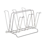 Maxbell Metal Cup Drying Rack Hold 6 Sturdy Coffee Mug Holder for Home Tea Cups Mugs argent