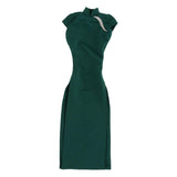 Maxbell 1/6 Scale Womens Chinese Cheongsam Dress for 12'' Female Action Figures Body green