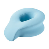 Maxbell Face Down Prone Pillow Ergonomic Face Massage Pillow Beauty at Home Airplane Blue