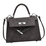 Maxbell Women Top Handle Satchel Fashion Portable Top Handle Bag Small Crossbody Bag Black