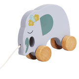 Pull Along Walking Toys Developmental Toy Cartoon Montessori Toys Boys Girls elephant