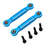 Maxbell 2x RC Car Chassis Fixing Linkage Rod Front Steering Fixed Rod for 1:14 14211 Blue Silver