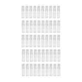 50x Lip Balm Tubes Refillable Mini Cosmetic Tubes for Homemade DIY Lipsticks clear