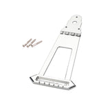 Maxbell Guitar Trapezoidal Tailpiece Bridge Bass Bridge Tailpiece for Archtop Guitar silver
