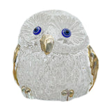 Maxbell Owl Statue Art Gift Feng Shui Sculpture for Office Table Centerpiece Cabinet Clear