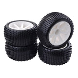 Maxbell 4pcs 1/10 RC Buggy Tires Tyre and Wheels Rims for1/10 HSP Hongnor ZD Racing LRP VRX Redcat FTX Crawler Car - Aladdin Shoppers