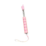 Maxbell Telescopic Teacher Pointer Portable Hand Pointer for Conference Presentation Sponge Cover Pink