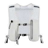 Maxbell Hydration Backpack Adjustable Straps Running Vest Pack for Trail Hiking Race Gray