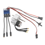 Brushless Motor Metal Gearbox ESC Combo for 1/12 RC Car for MN168 MN82 MN99S Silver SM3.0