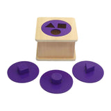 Maxbell Montessori Wooden Puzzle Shape Matching Game Fine Motor Skills for Kids Baby