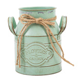 Maxbell Farmhouse Flower Planter Sturdy Bucket Container for Patios Balconies Party Green