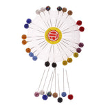 Maxbell 30 Pieces Multicolor Rhinestone Hijab Pins Scarf Shawl Tailor Sewing Snag-Free Pins Brooch - Aladdin Shoppers