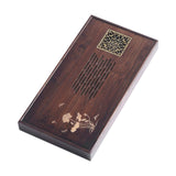 Maxbell Chinese Tea Tray with Water Storage Box Tea Tray for Tea Room Household Home M