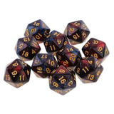 Maxbell 20 Pieces D6 Dice Polyhedral Dice for Dungeons and Dragons Table Games Gift