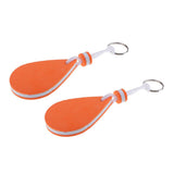 Maxbell Maxbell 2 Pieces Water-drop Shape Floating Key Ring Marine Boat Sailing Float Orange