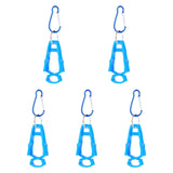 Maxbell 5x Outdoor Glove Clip Keeper Outdoor Anti Drop Clip for Outdoor Construction Blue
