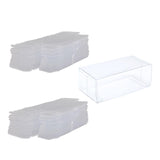 20Pcs Clear Acrylic Model Car Display Case Transparent Toy Car Display Boxes L Double Cars Case