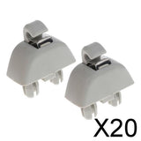 Maxbell 20x2pack Replace Auto Sun Visor Hook Bracket for Audi A6 C6 for VW Passat Polo
