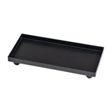 Maxbell Bathroom Vanity Tray Rectangle Serving Tray for Living Room Kitchen Showcase S black