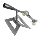 Maxbell Hollow Hoe Heavy Duty Hand Tool Agriculture Hoe for Plowing Lawn Flower Beds