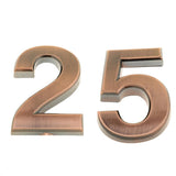 Maxbell 2pcs Copper Plastic Self-Adhesive Sticky Home Hotel Office Door Number Sign