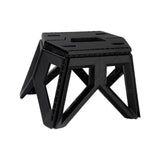Maxbell Camping Chair Seat Furniture Lightweight Folding Stool for Outdoor Black - Aladdin Shoppers