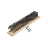Maxbell Maxbell Wire Brush Heavy Duty Tough Scrubber Brush for Cleaning Tile Surfaces Cement 40cm