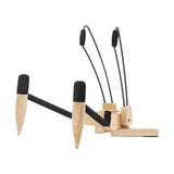 Maxbell Ukulele Stand Wood Ukulele Stand for Ukulele Musical Instruments 31x25x32.5cm light brown