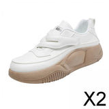 Maxbell 2xSneakers Sport Shoes Breathable Women's Casual Shoes for Jogging Biking White 38
