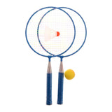 Maxbell Kids Mini Badminton Rackets Balls Set Outdoor Indoor Sport Game Toys Blue - Aladdin Shoppers