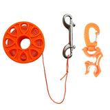 Maxbell Scuba Diving Finger Spool Reel with 18m Guide Line & Hose Holder with Clip