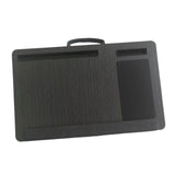 Maxbell Laptop Lap Desk Wooden with Cushion for Business Trip Working at Home Office Black
