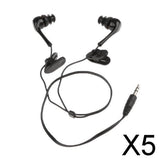 Maxbell 5x3.5mm Sport Underwater Audio Waterproof Earphone Headphones for iPod Black