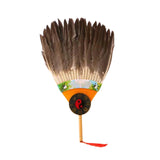 Maxbell Maxbell Ancient Chinese Zhuge Liang Feather Fan Decor Men for Festival Dance Holiday Style B