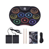 Maxbell Electronic Drum Set Compact Practice Drum Pad Machine for Kids Birthday Gift