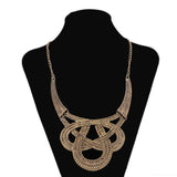 Maxbell Women Retro Large Pendant Choker Chunky Statement Chain Bib Necklace Jewelry - Aladdin Shoppers