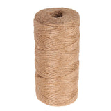 Maxbell 2 Pieces 100m Jute Cord 2mm String Crafts DIY Gift Wrapping Rope