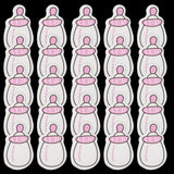 Maxbell 25pcs Baby Shower Wall Stickers Birthday Party Decorations Pink Bottle - Aladdin Shoppers