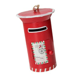 Maxbell Santa Mailbox Christmas Tree Ornament Keepsake for Party Yard Wreath Garland Red