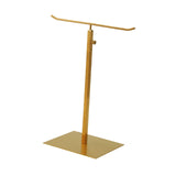 Maxbell Purse Display Stand Metal Aesthetic Double Hook Handbag Rack for Retail Shop Gold