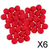 Maxbell 6x50x Red Clown Noses Bulk Costume Accessory for Performance Birthday Festival