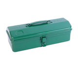 Maxbell Metal Tool Box with Lock Latch Green Tool Organizer for Garage Home Workshop 35cmx11cmx14cm