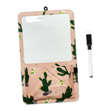 Maxbell Magnetic Dry Erase Whiteboard Small Announcement Magnet Fridge Message Board Pink